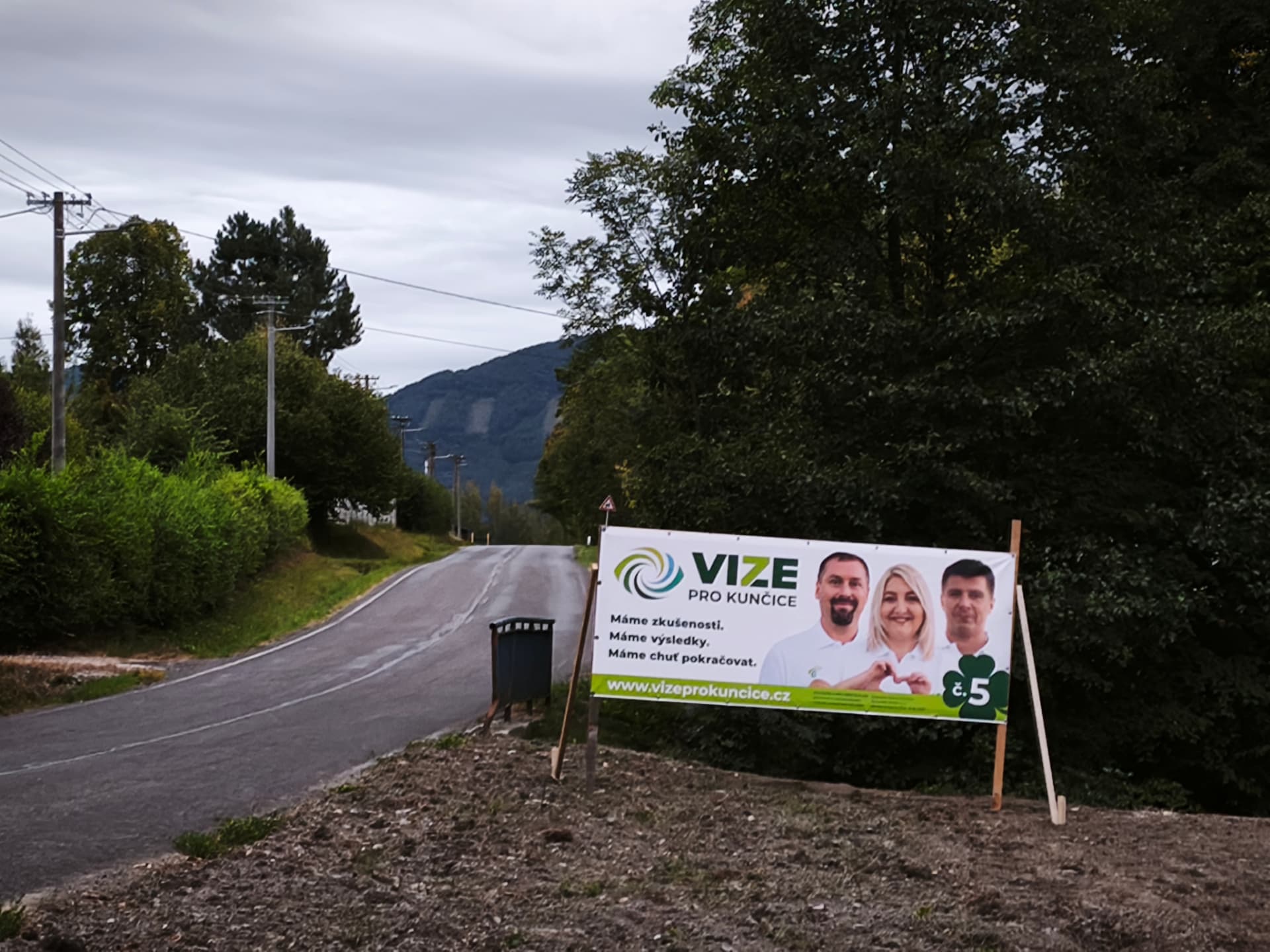 Billboard Vize pro Kunčice pod Ondřejníkem.